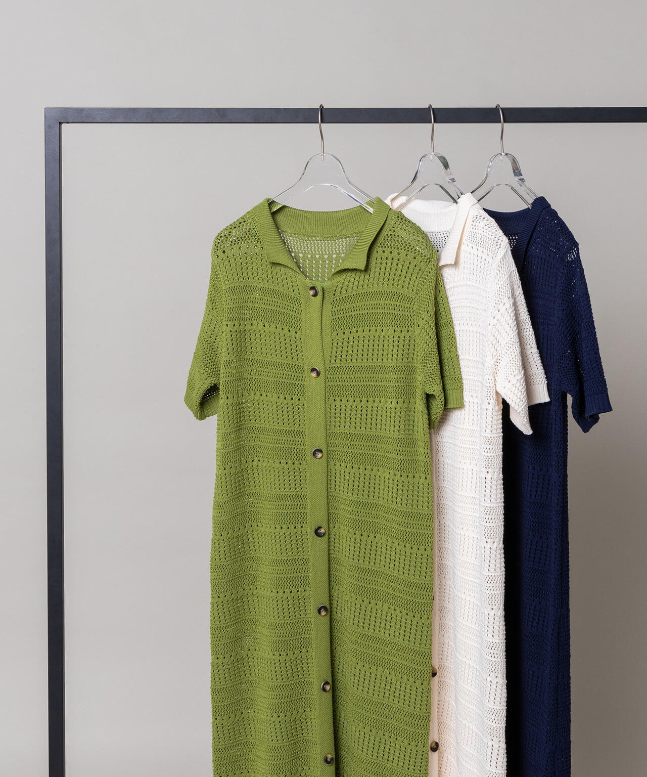 透かし編みポロニットワンピース | N. Natural Beauty Basic
