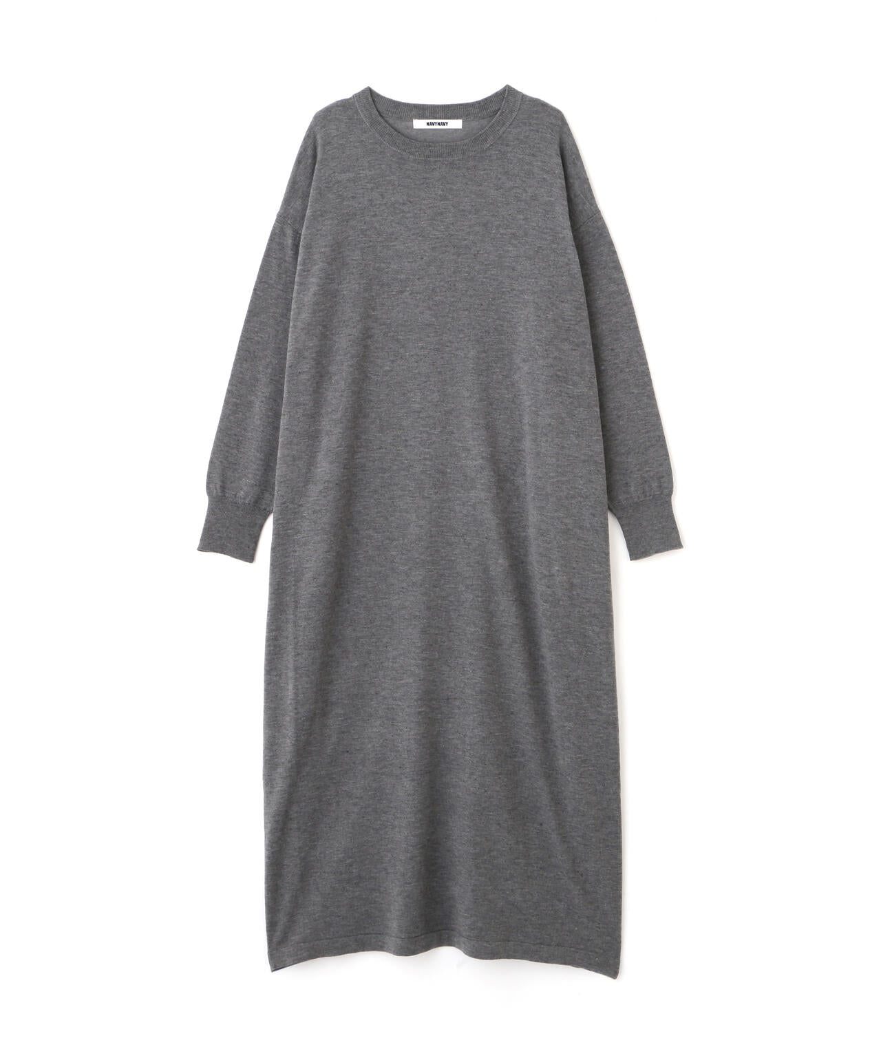 【瞬間コーデ】静電気軽減テープ使用くびれ自在ニットマキシワンピース