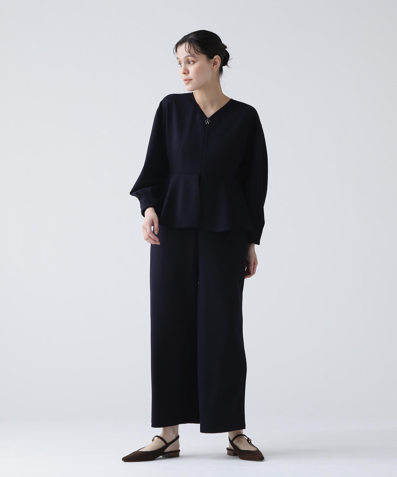 【瞬間コーデ】洗える楽ちんキレイ見え2WAYジャージーコンビネゾン