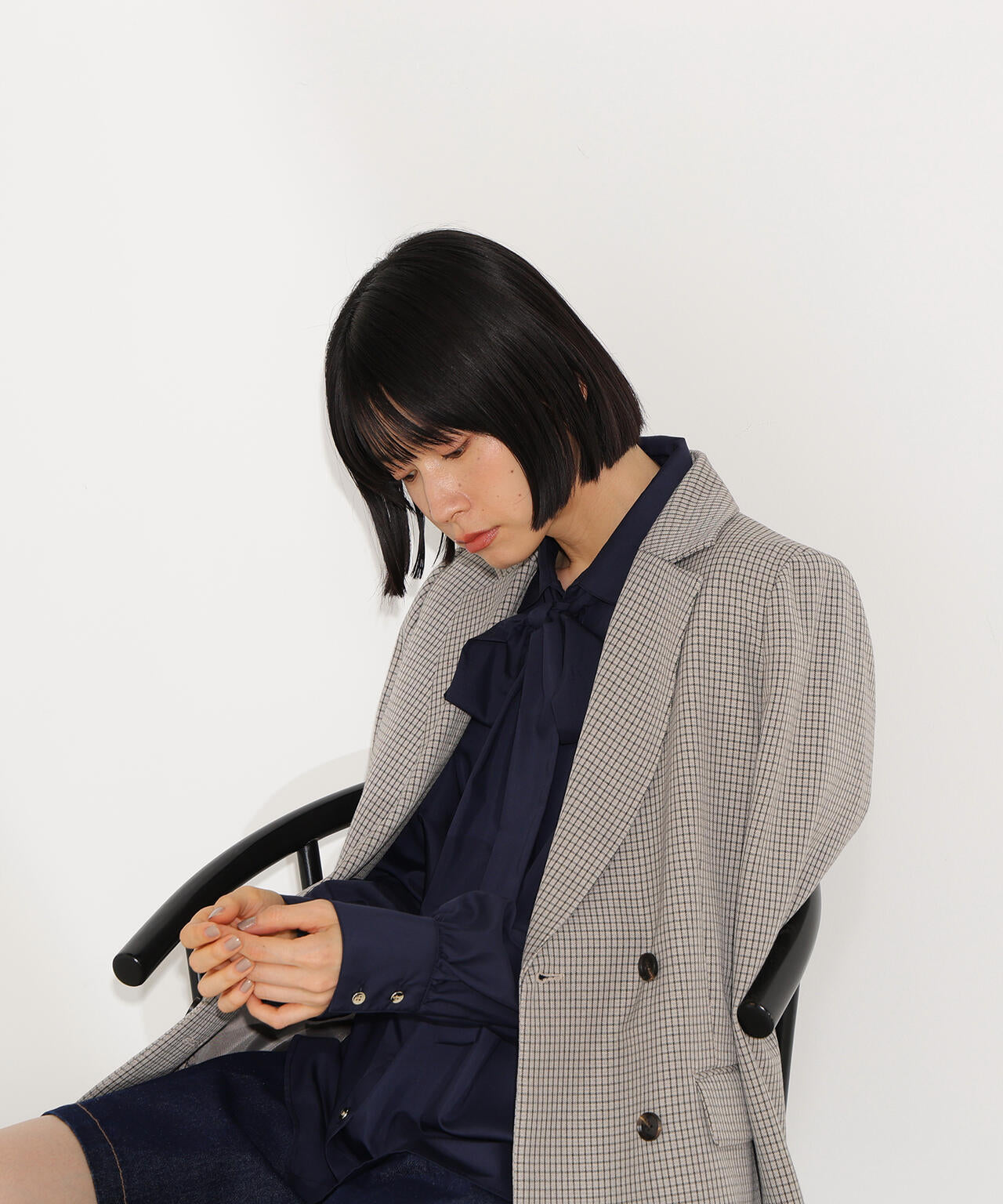 【岸本セシルさん着用】ダブルブレストテーラードジャケット