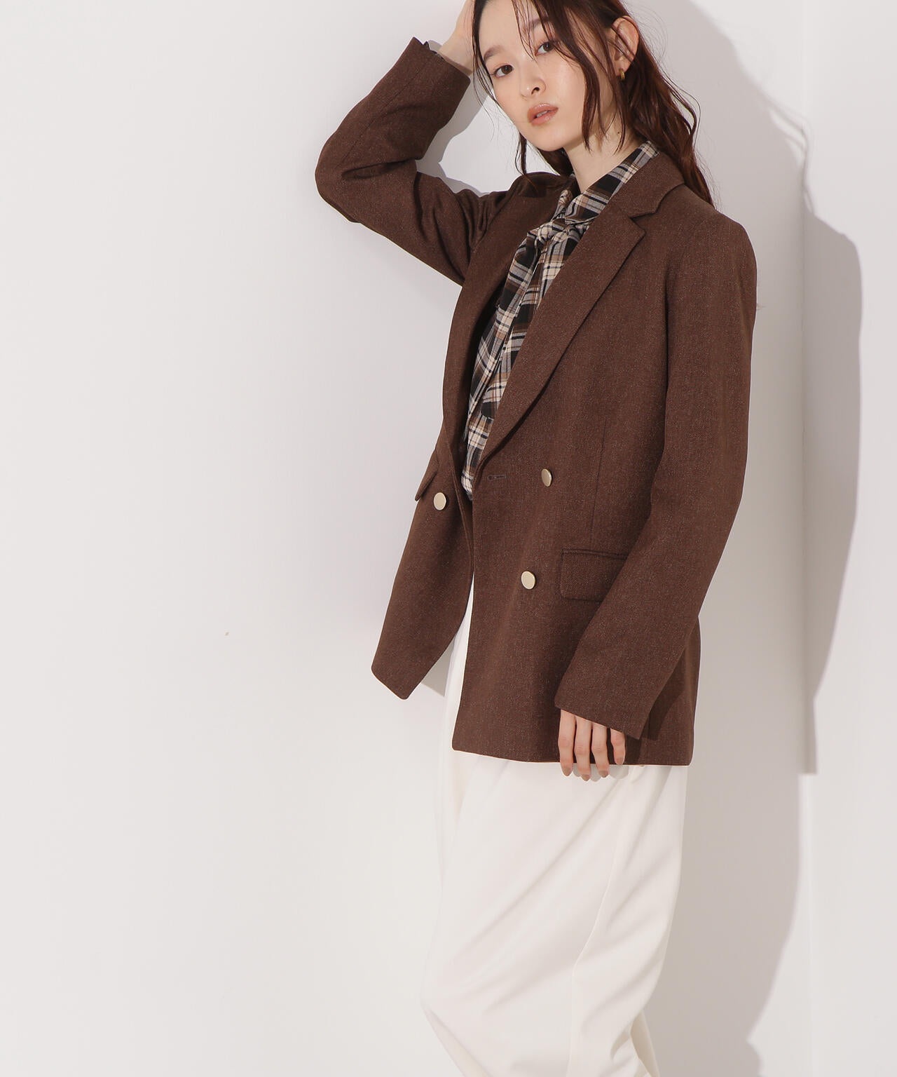 【岸本セシルさん着用】ダブルブレストテーラードジャケット