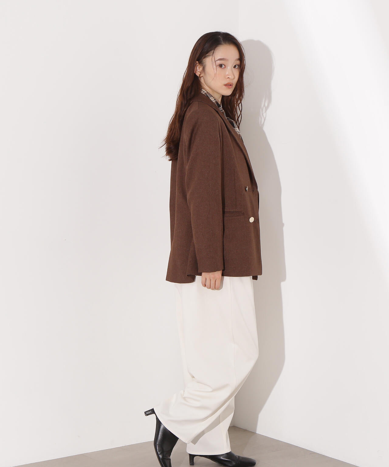 【岸本セシルさん着用】ダブルブレストテーラードジャケット