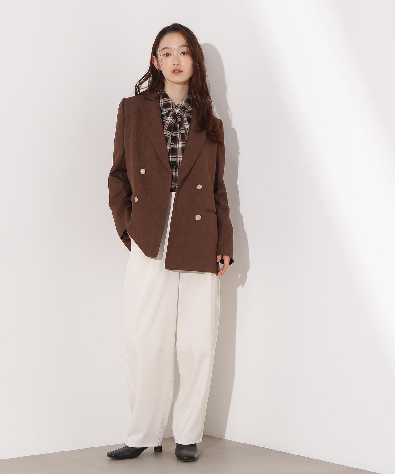 【岸本セシルさん着用】ダブルブレストテーラードジャケット