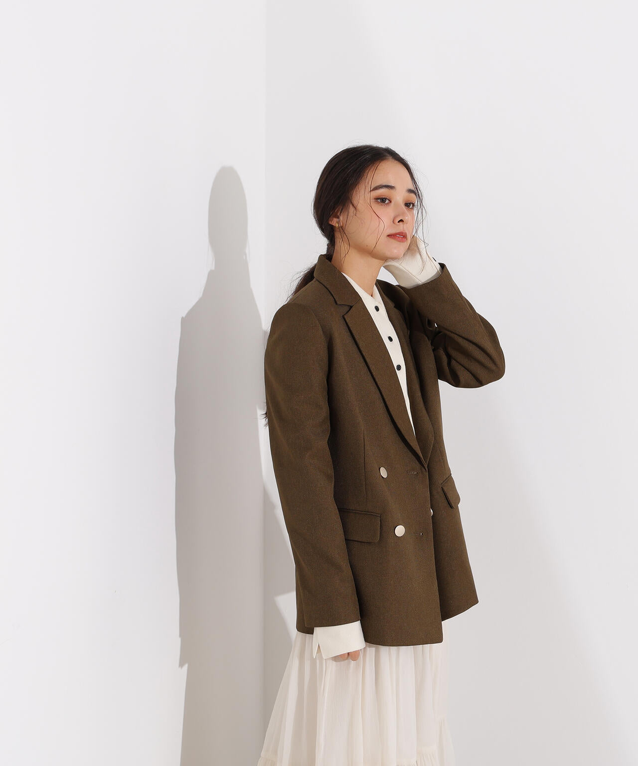 【岸本セシルさん着用】ダブルブレストテーラードジャケット