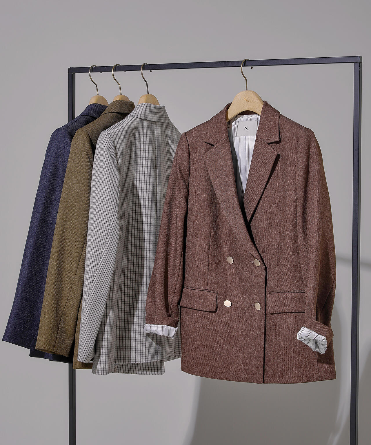 岸本セシルさん着用】ダブルブレストテーラードジャケット | N