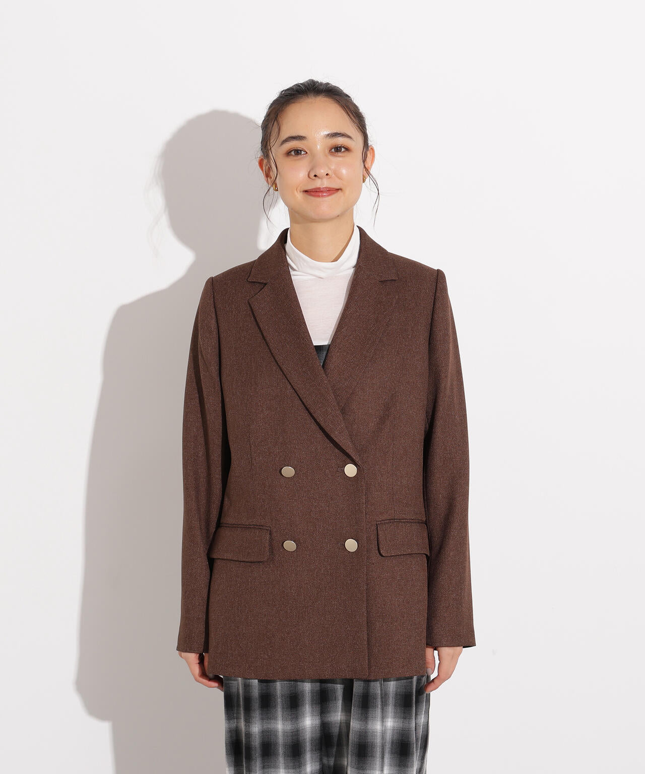 【岸本セシルさん着用】ダブルブレストテーラードジャケット
