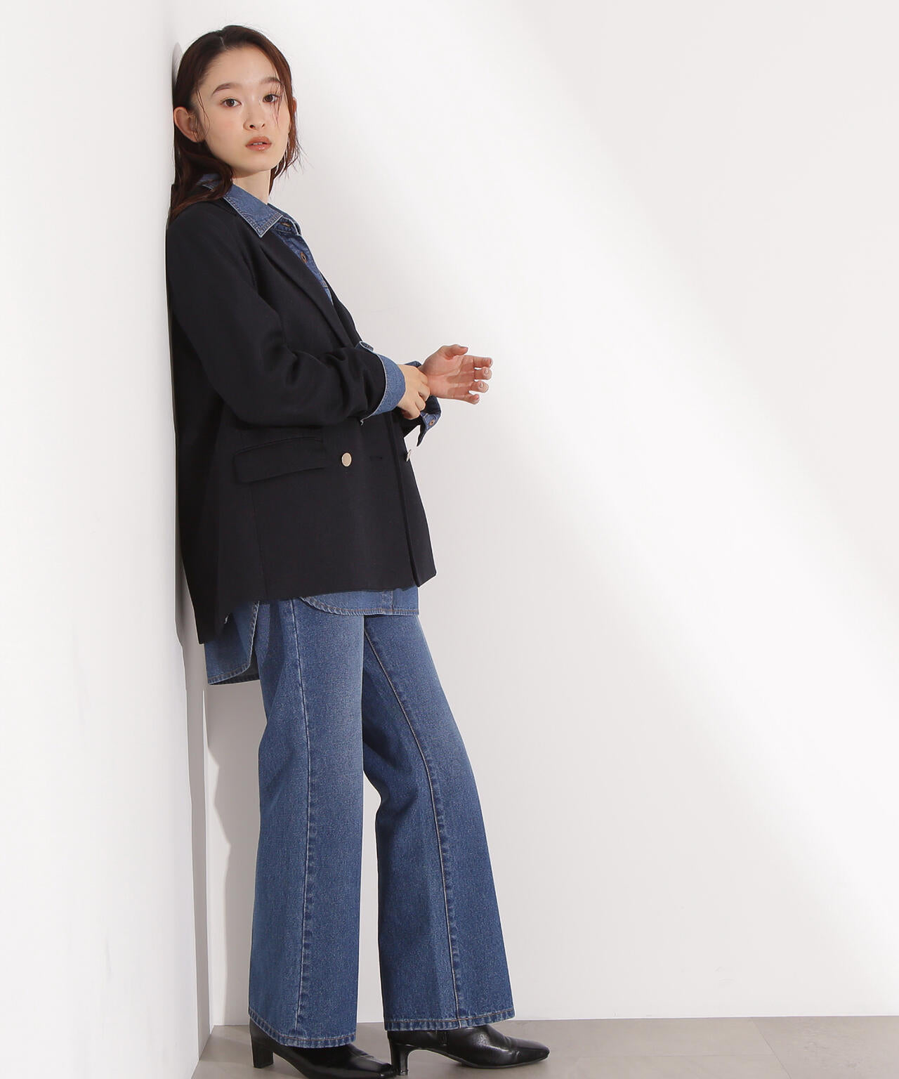 【岸本セシルさん着用】ダブルブレストテーラードジャケット