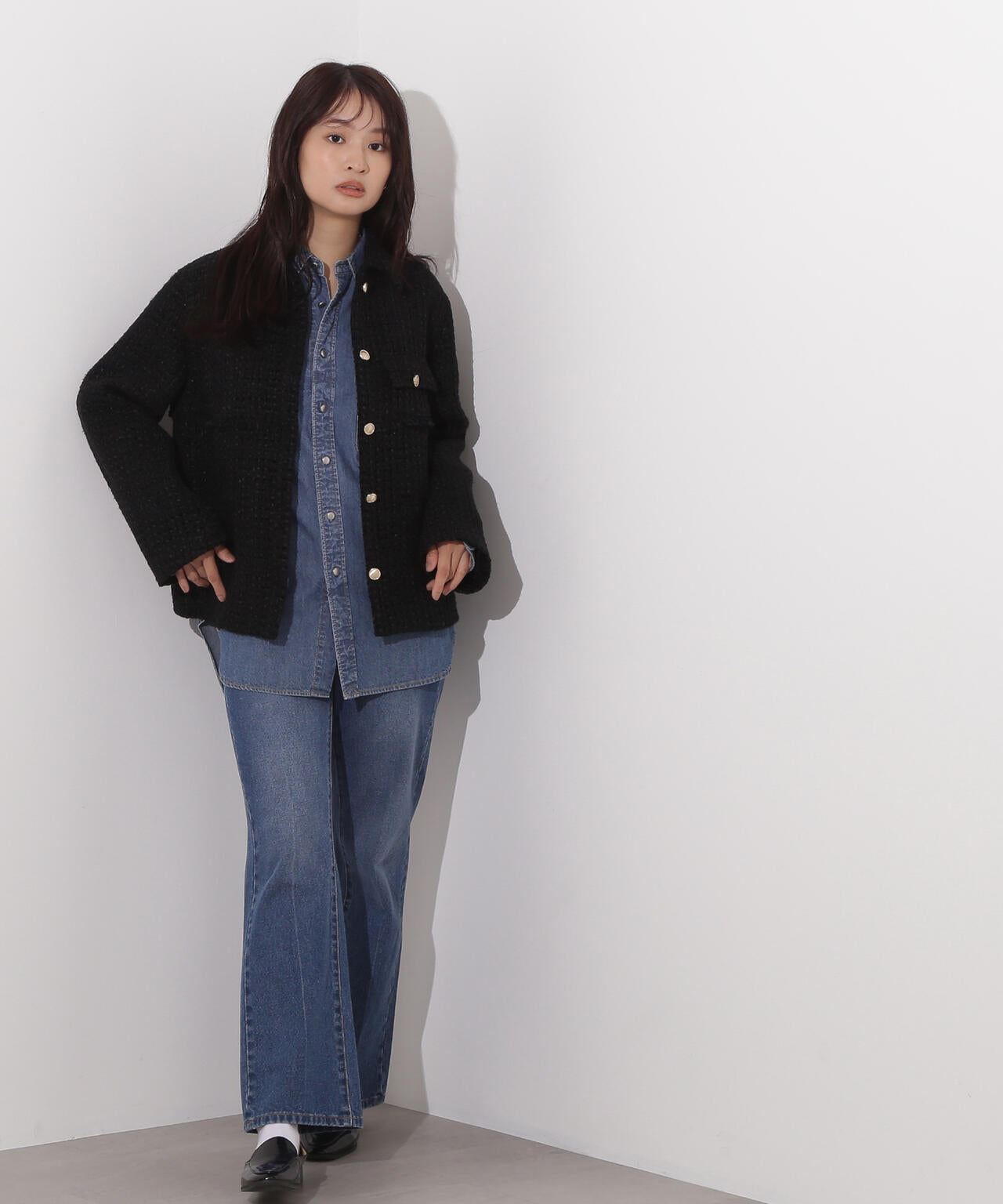 ツイード SETUP ブルゾン