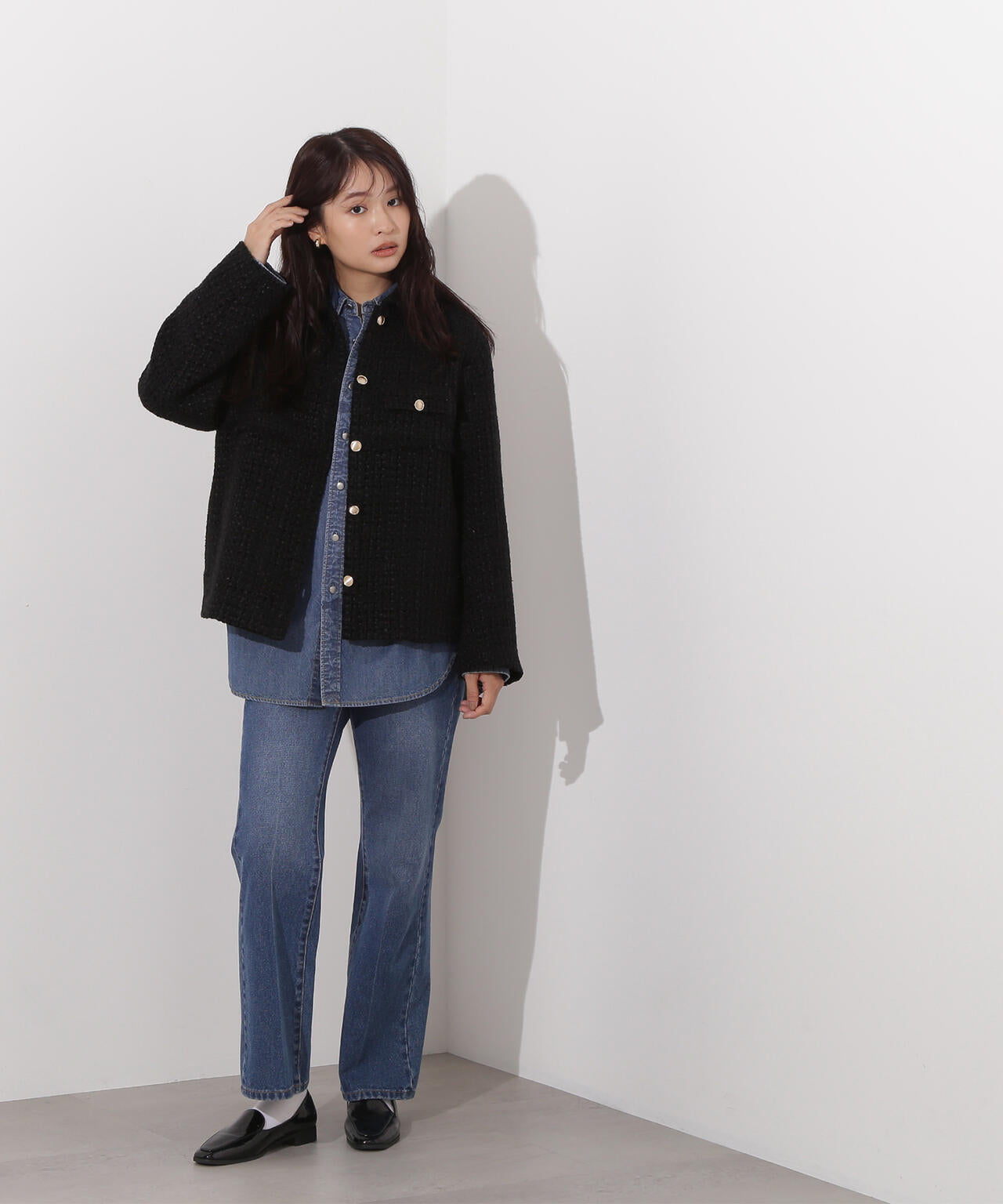 ツイード SETUP ブルゾン