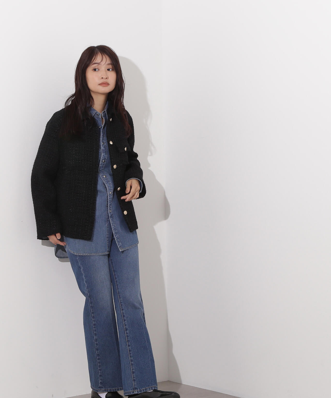 ツイード SETUP ブルゾン