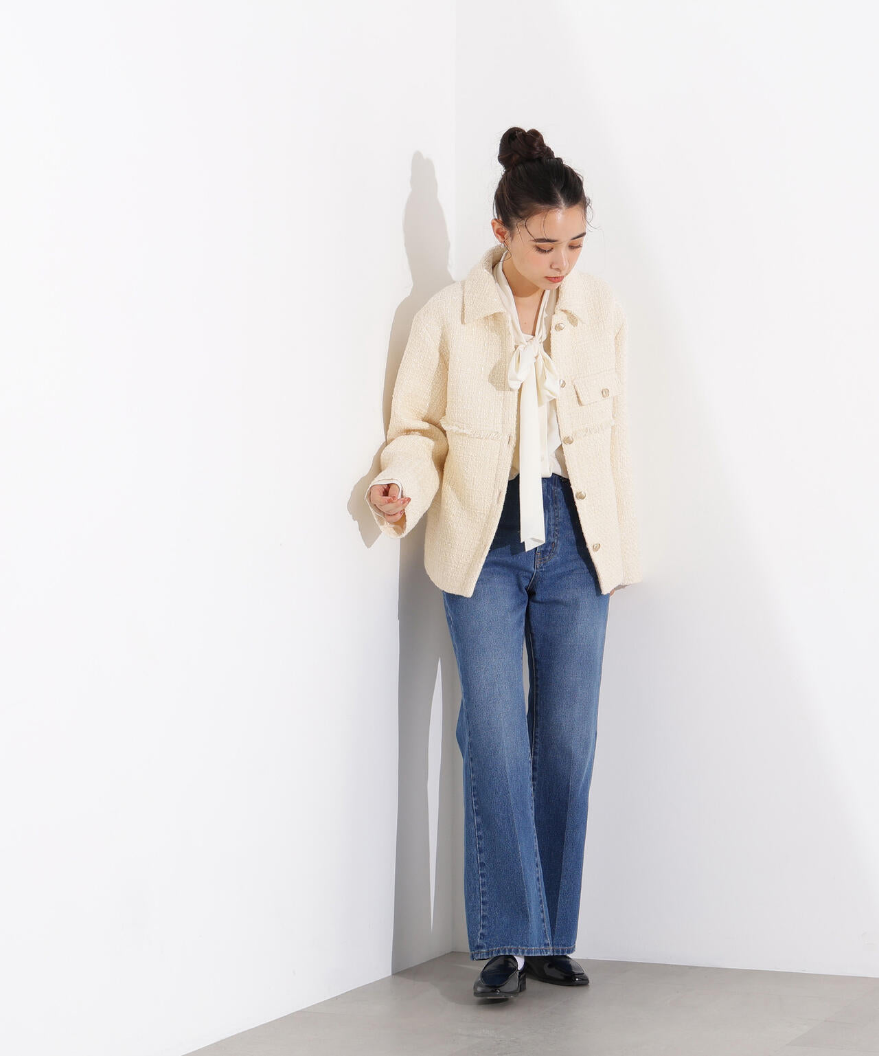 ツイード SETUP ブルゾン