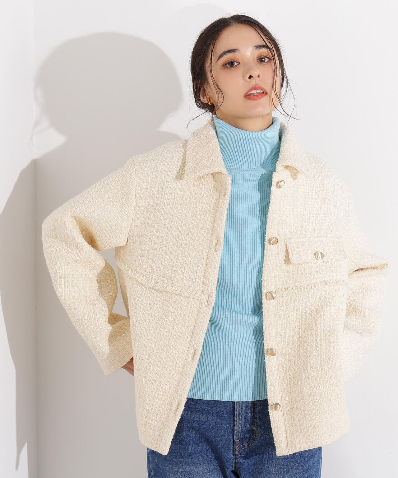 ツイード SETUP ブルゾン | N. Natural Beauty Basic*（エヌ