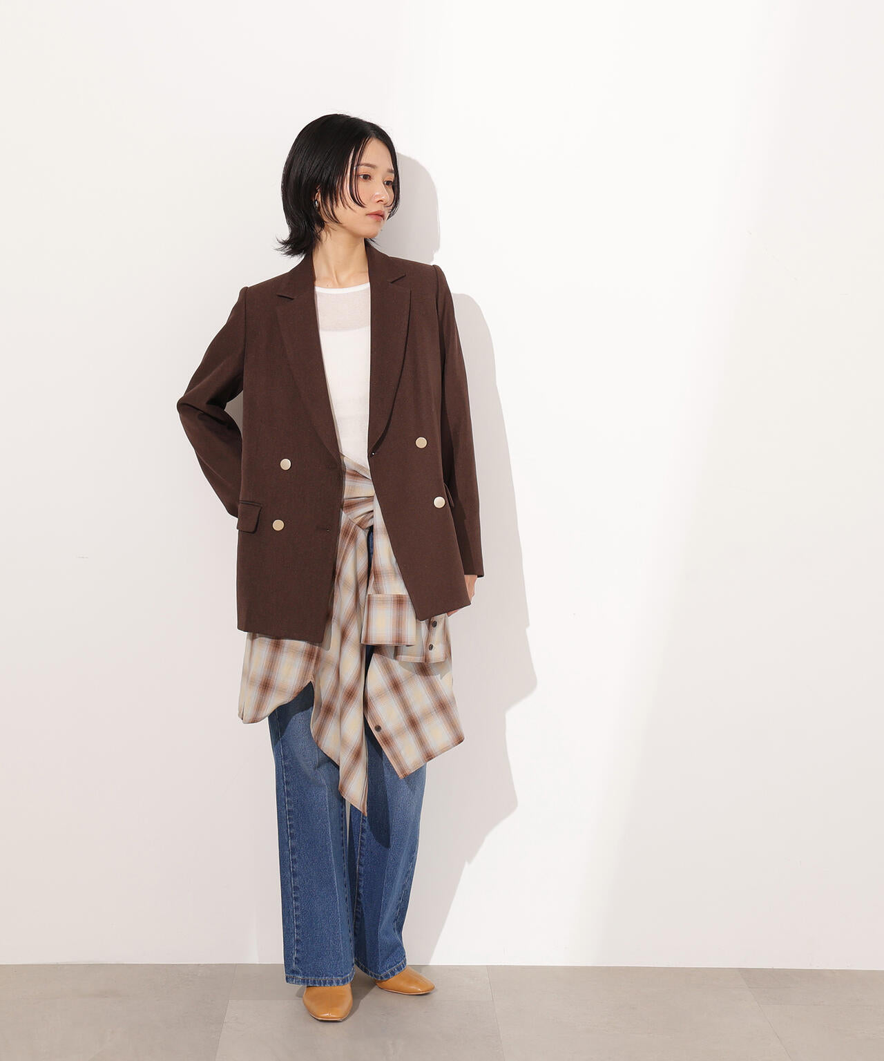 小室安未さん着用】ダブルブレストテーラードジャケット | N