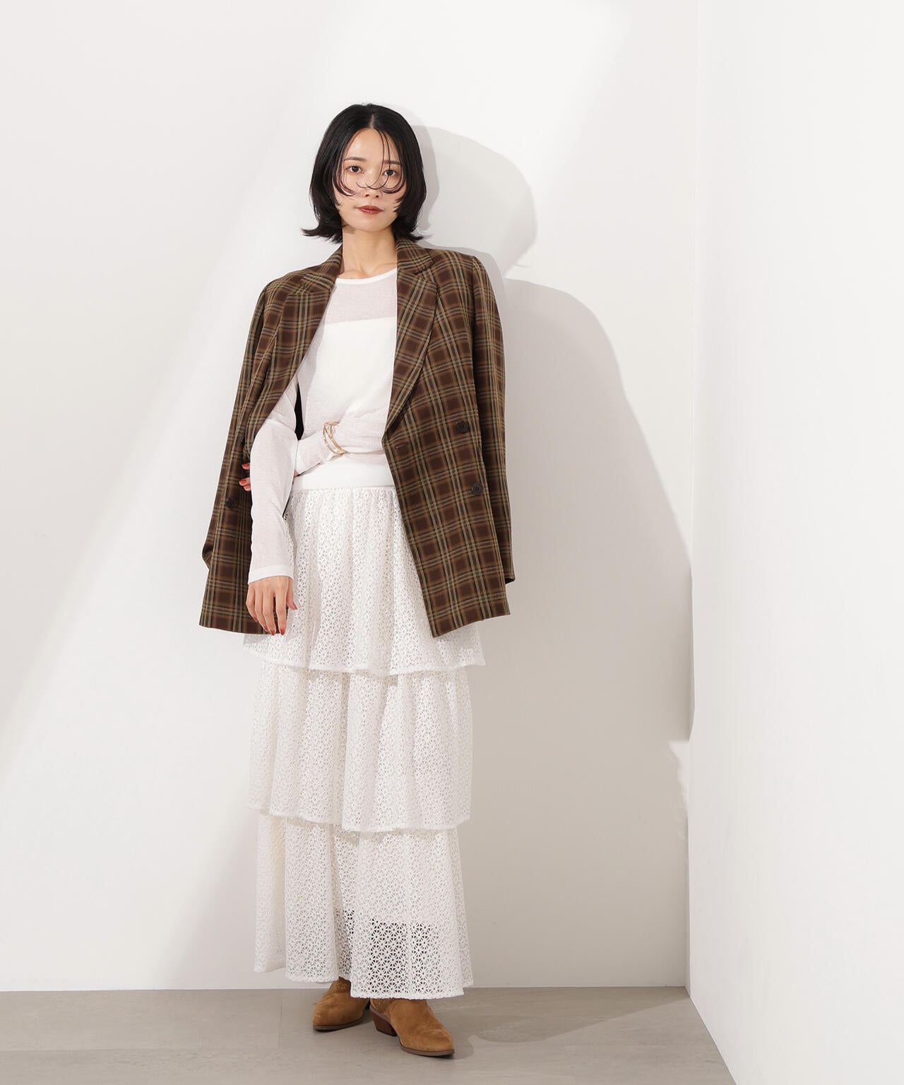 20AW ランウェイ着用 ami ハウンドトゥースチェック ジャケット 20AW ランウェイ着用 ami ハウンドトゥースチェック ジャケット