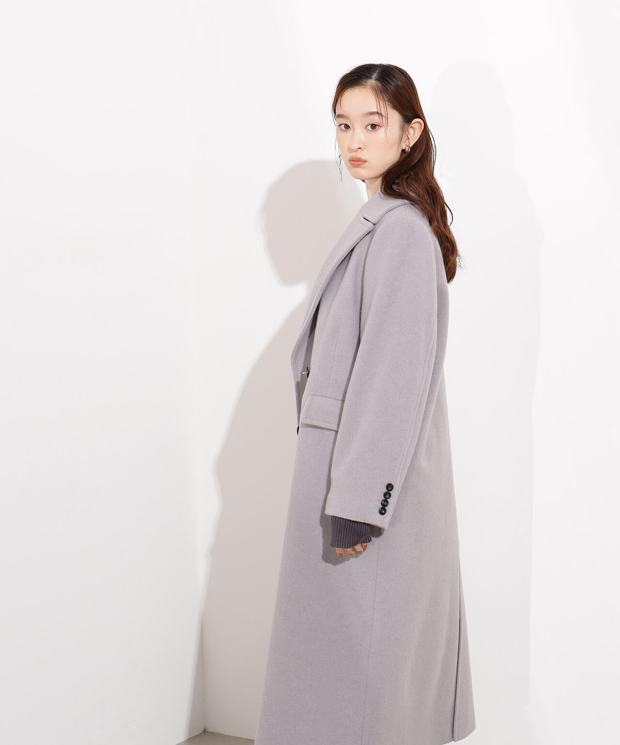 ナチュラルビューティーベーシック　ロングコート　チェスターコート　B880 N.（N. Natural Beauty Basic）（エヌエヌナチュラルビューティー