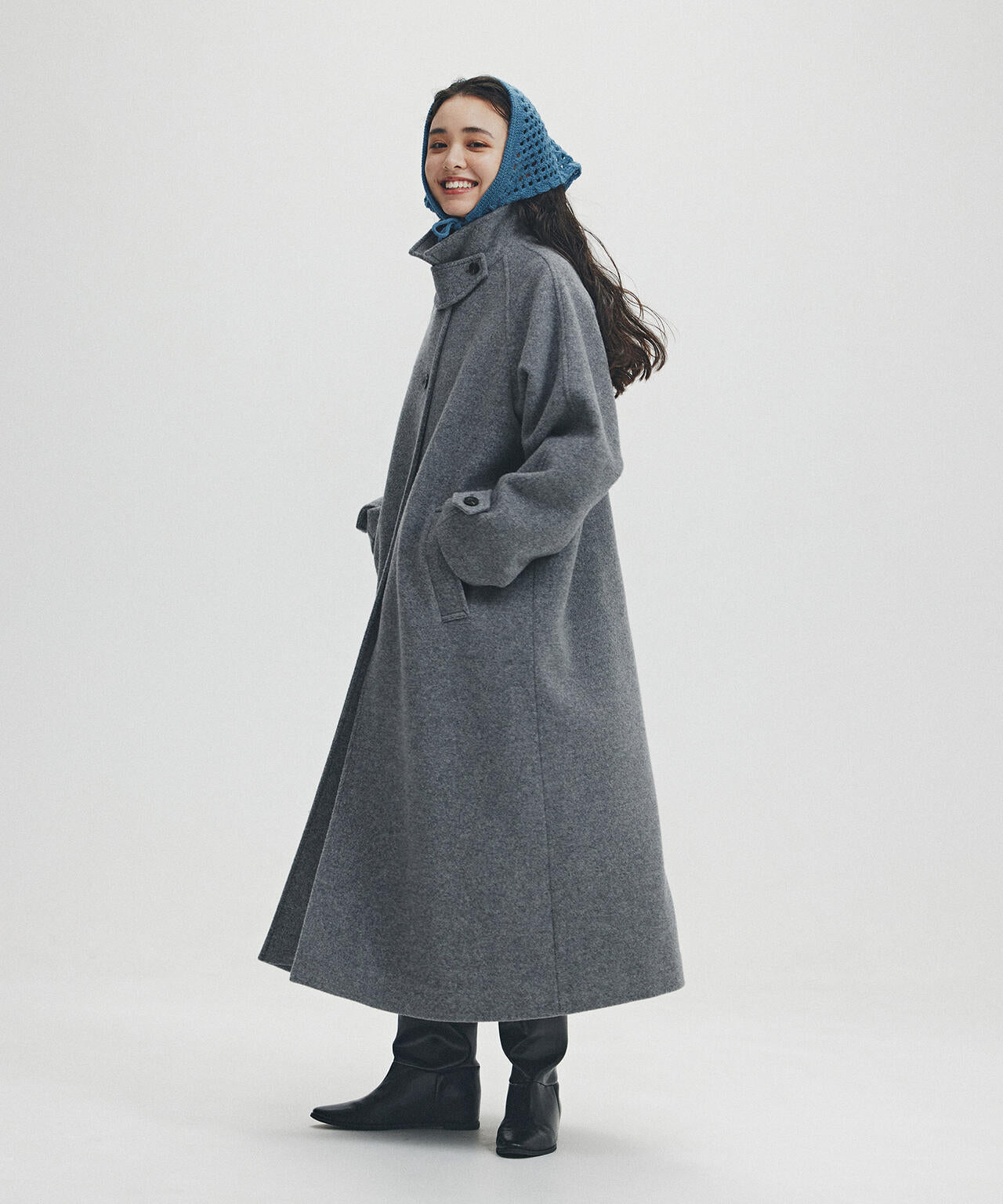 岸本セシルさん着用】ステンカラーロングコート | N. Natural Beauty