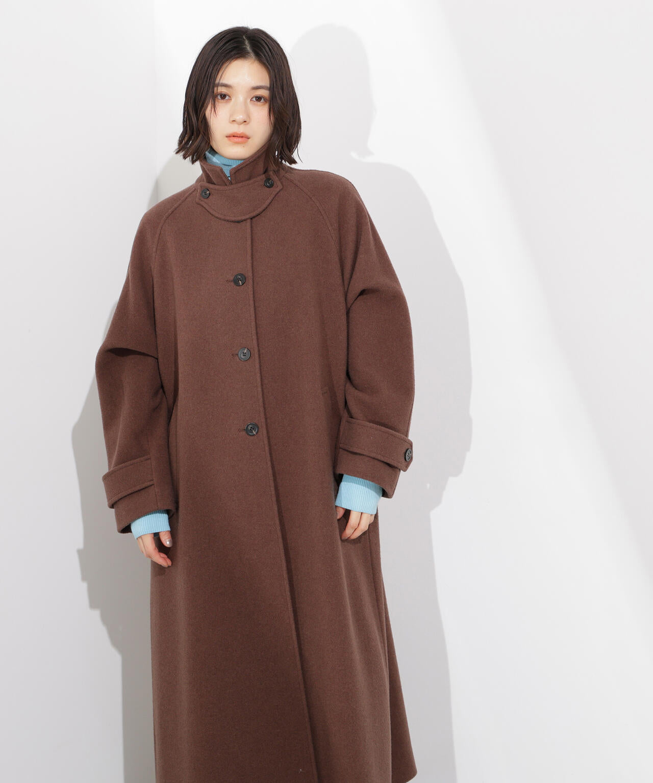 岸本セシルさん着用】ステンカラーロングコート | N. Natural