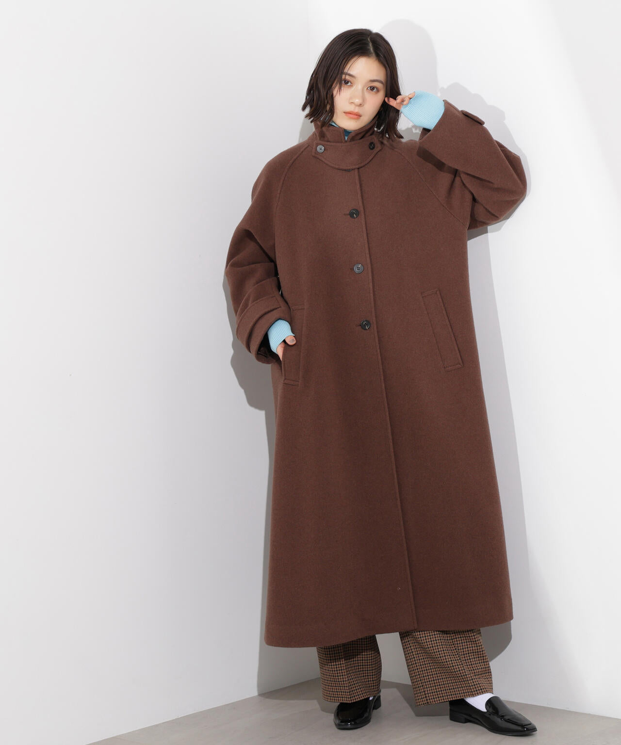 DRIES VAN NOTEN ステンカラーコート　ベルト　ロング　ブラウン　S DRIES VAN NOTEN（トレンチコート）のフリマアイテム一覧