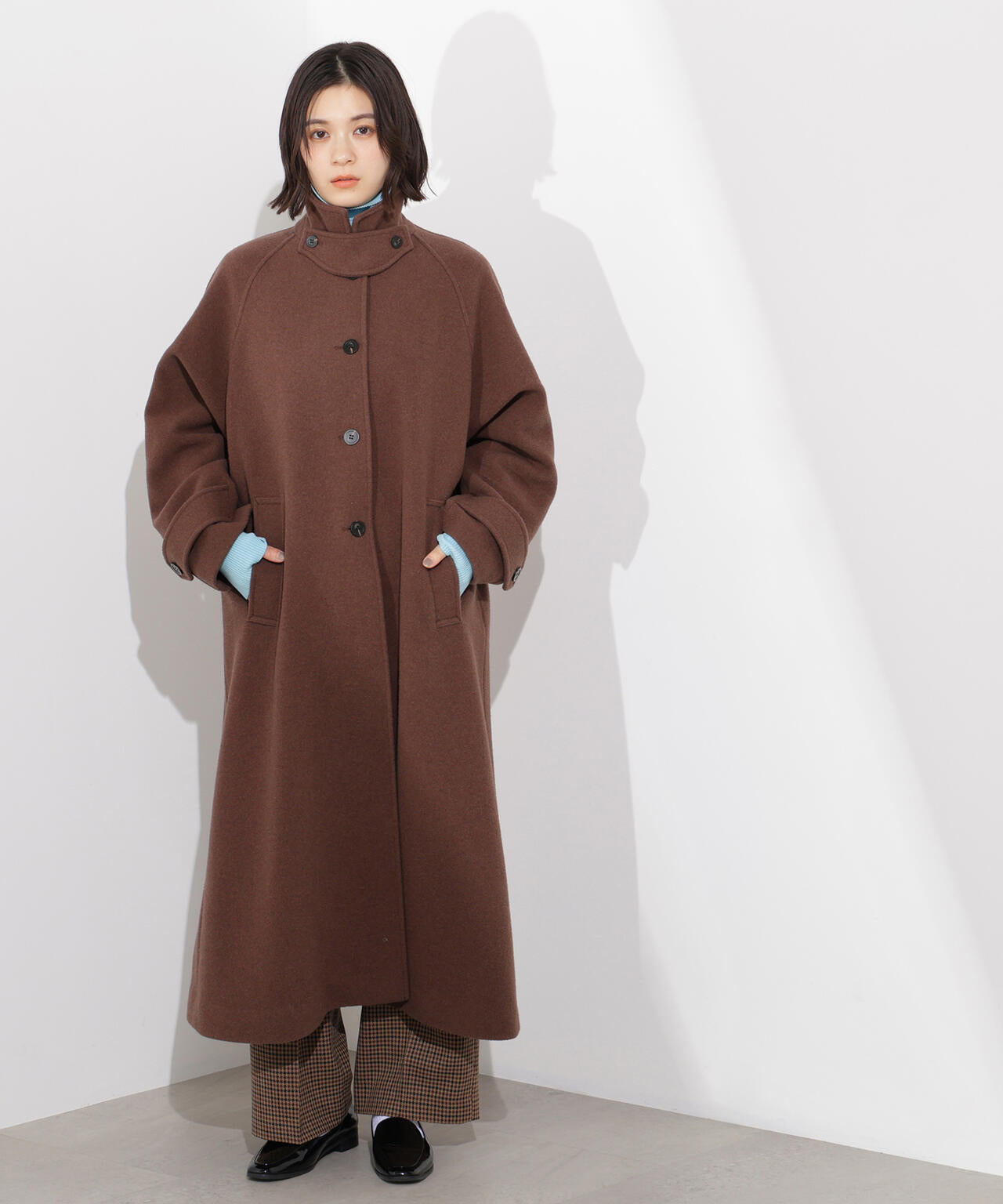 岸本セシルさん着用】ステンカラーロングコート | N. Natural Beauty