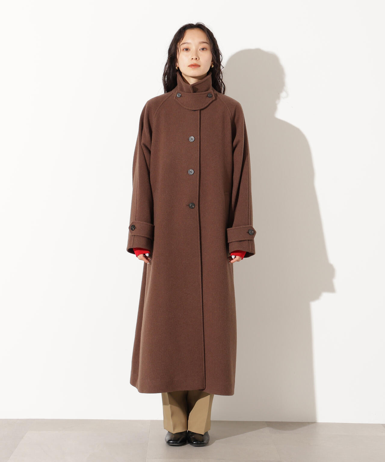 岸本セシルさん着用】ステンカラーロングコート | N. Natural Beauty