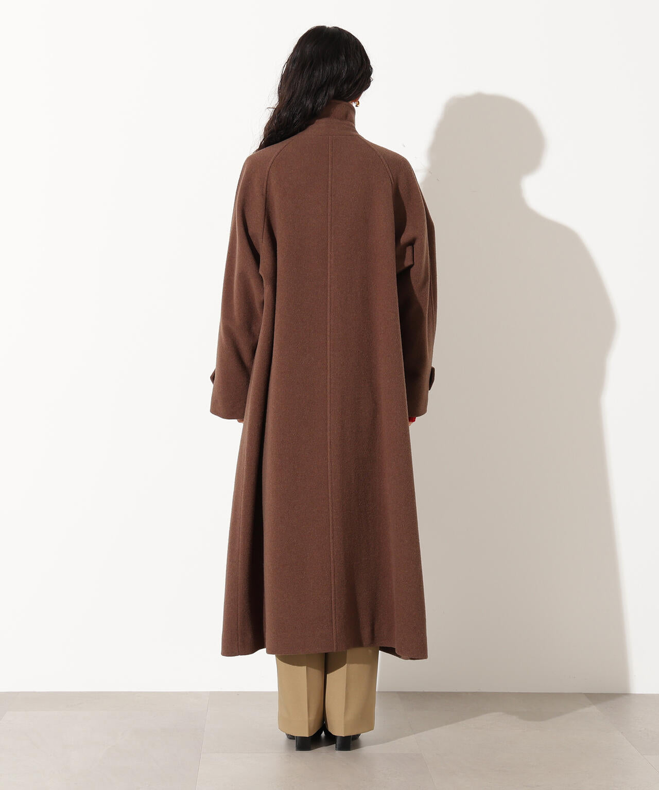 【岸本セシルさん着用】ステンカラーロングコート