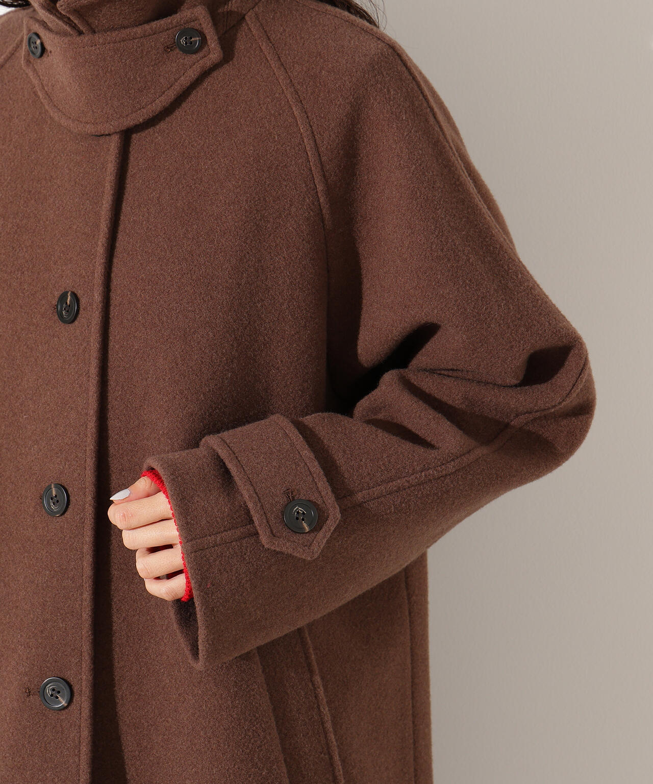 【岸本セシルさん着用】ステンカラーロングコート