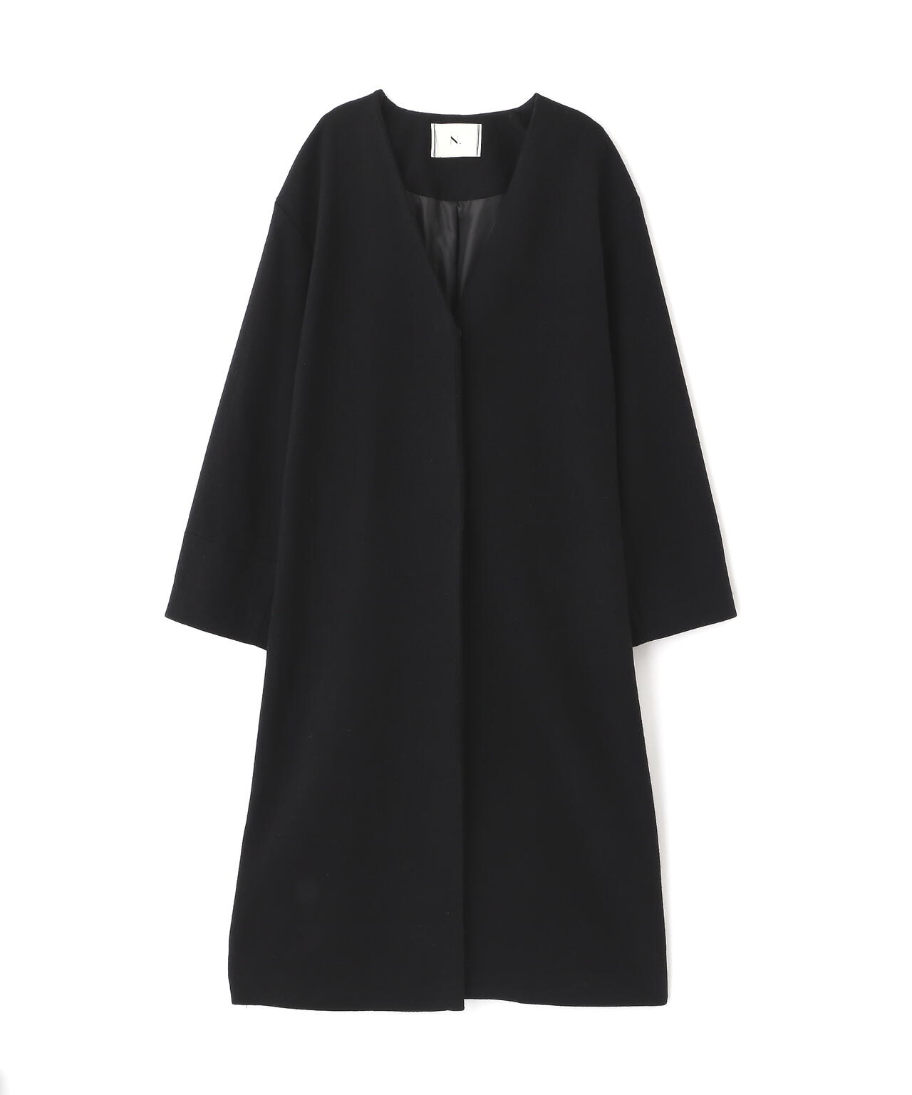 カラーレスロングコート