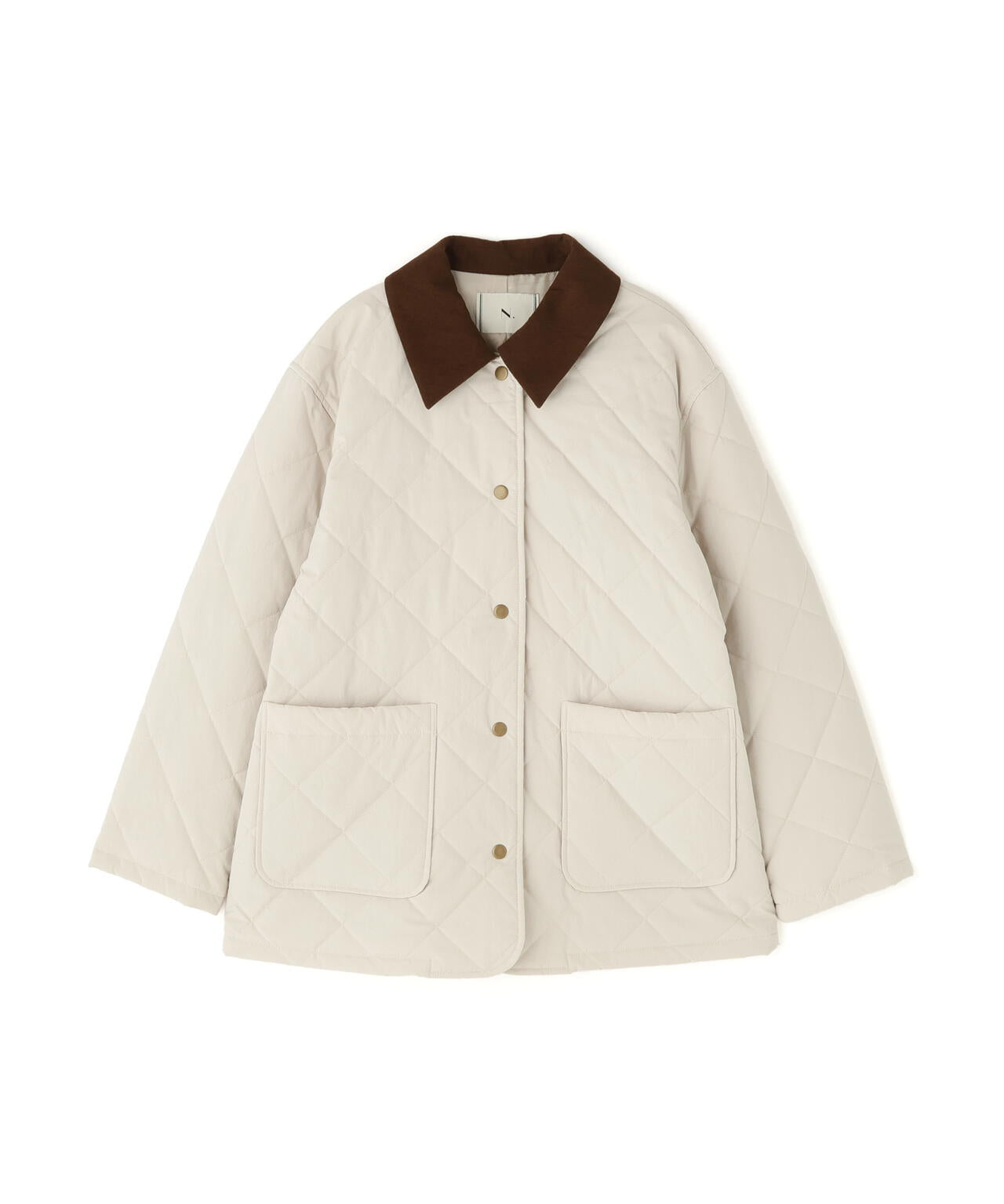 【岸本セシルさん着用】バイカラーキルティングブルゾン