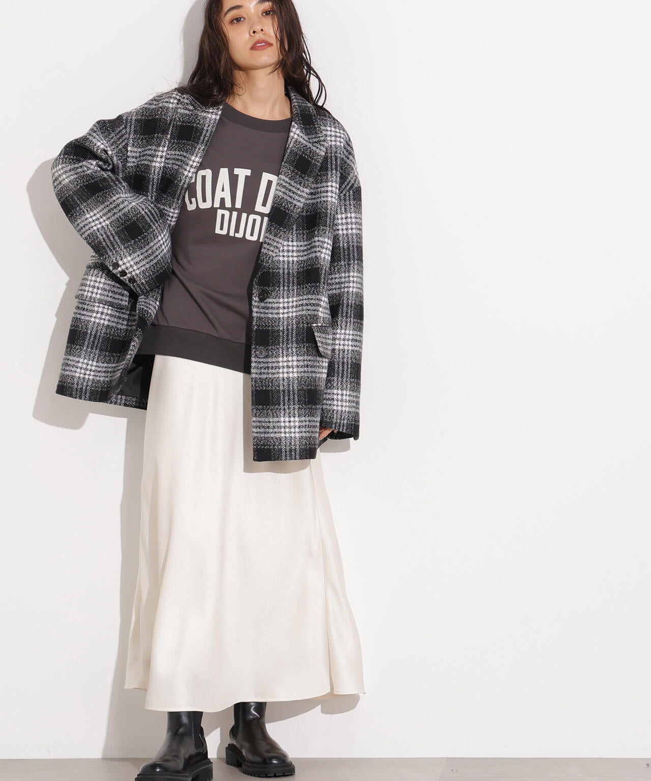 【岸本セシルさん着用】オーバージャケットコート