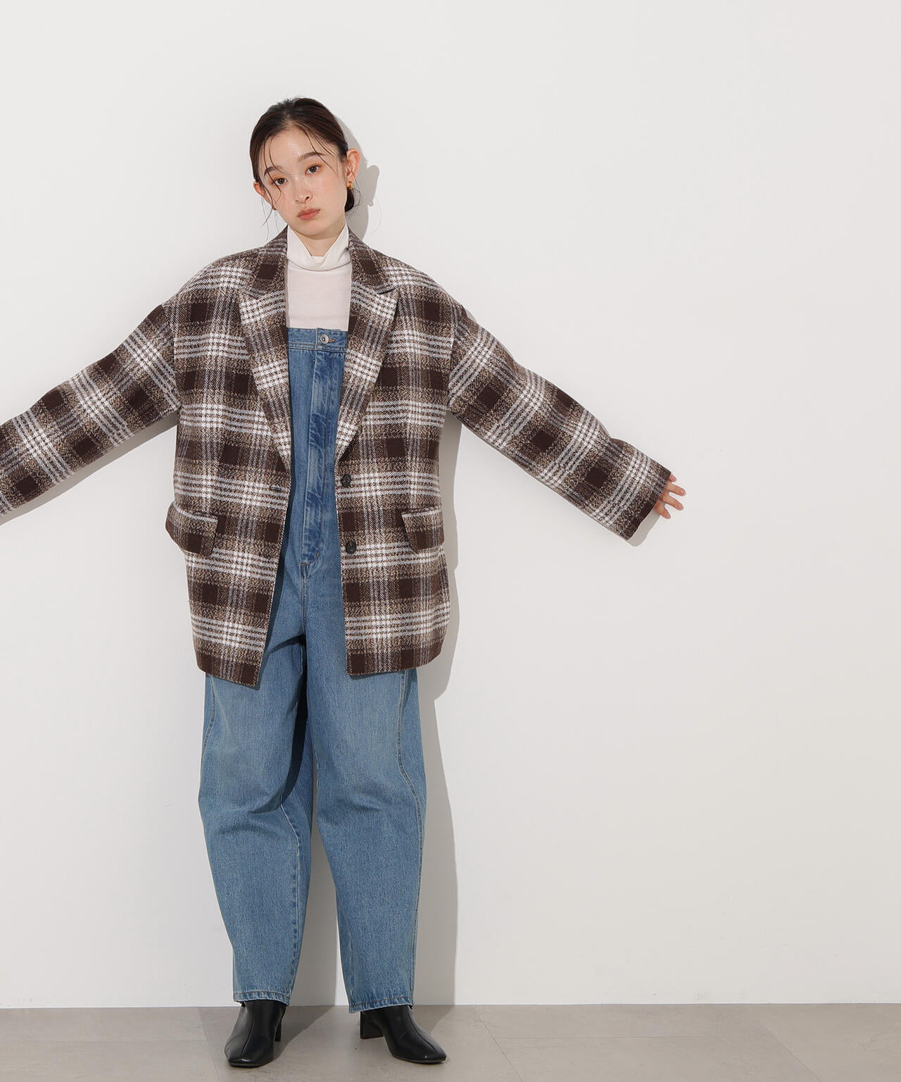 【岸本セシルさん着用】オーバージャケットコート