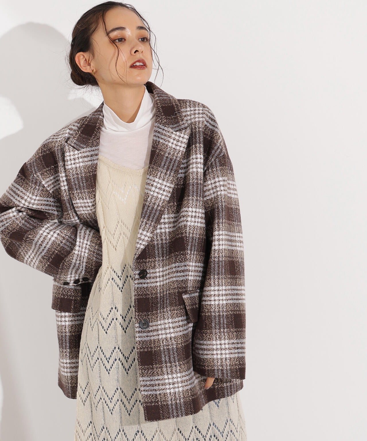 岸本セシルさん着用】オーバージャケットコート | N. Natural Beauty