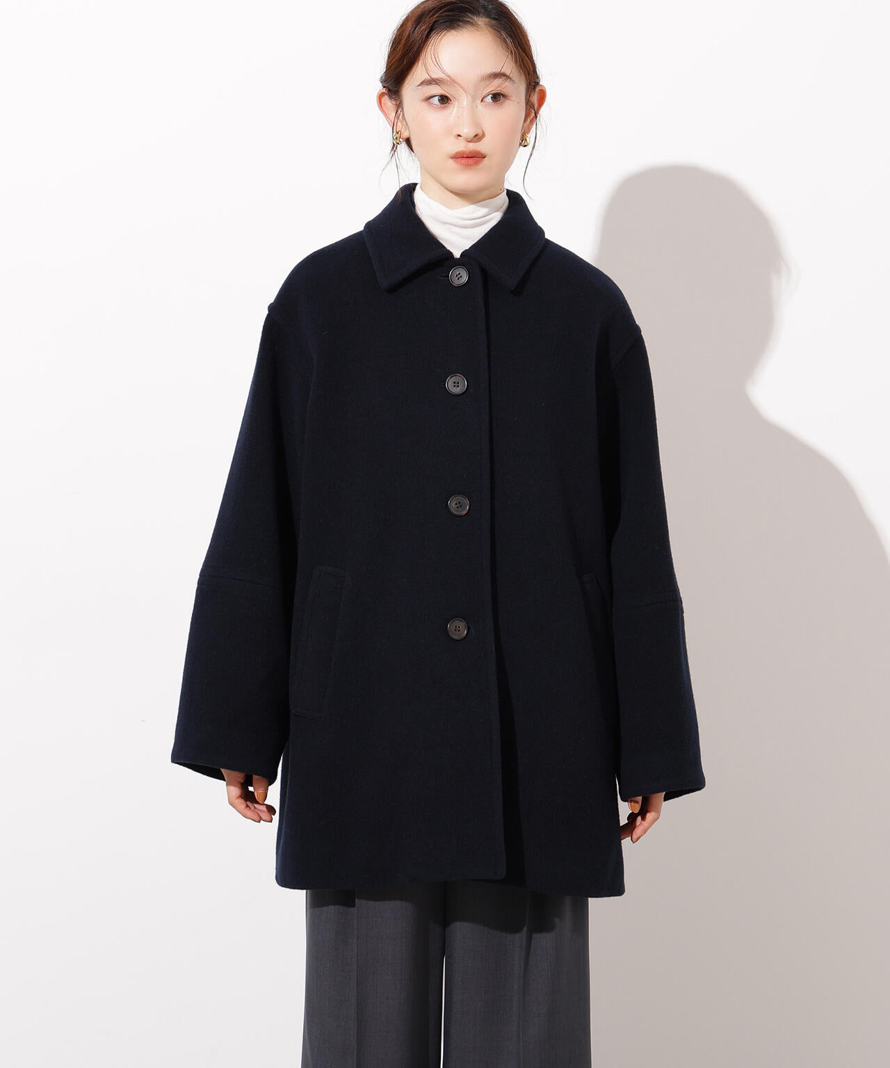 エヌナチュラルビューティーベーシック　ステンカラーミディコート ステンカラーミディコート | N. Natural Beauty Basic*（エヌ