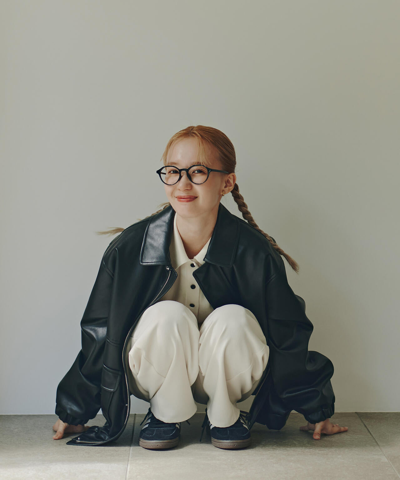 フェイクレザーステンカラーブルゾン | N. Natural Beauty Basic