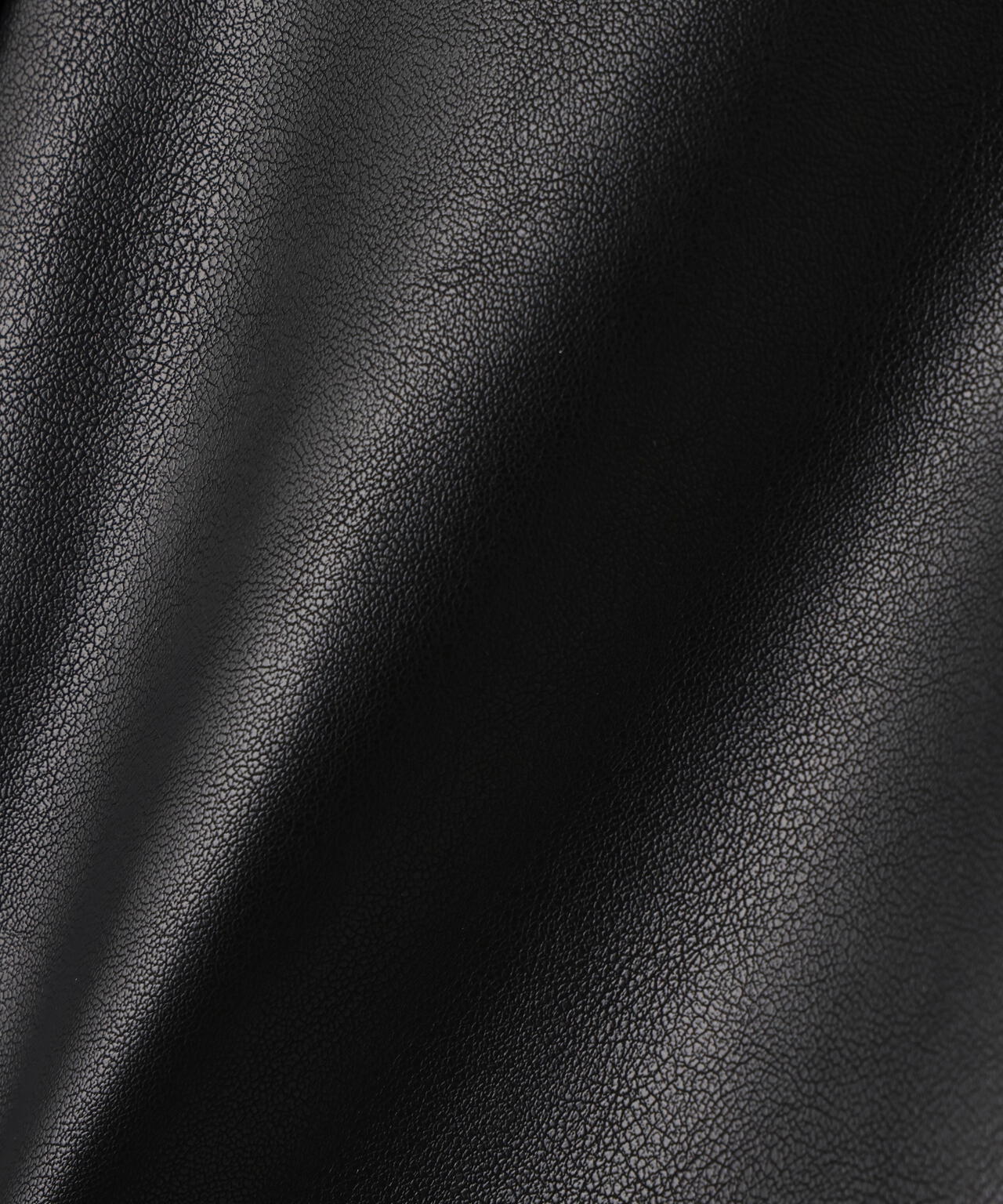 フェイクレザーステンカラーブルゾン