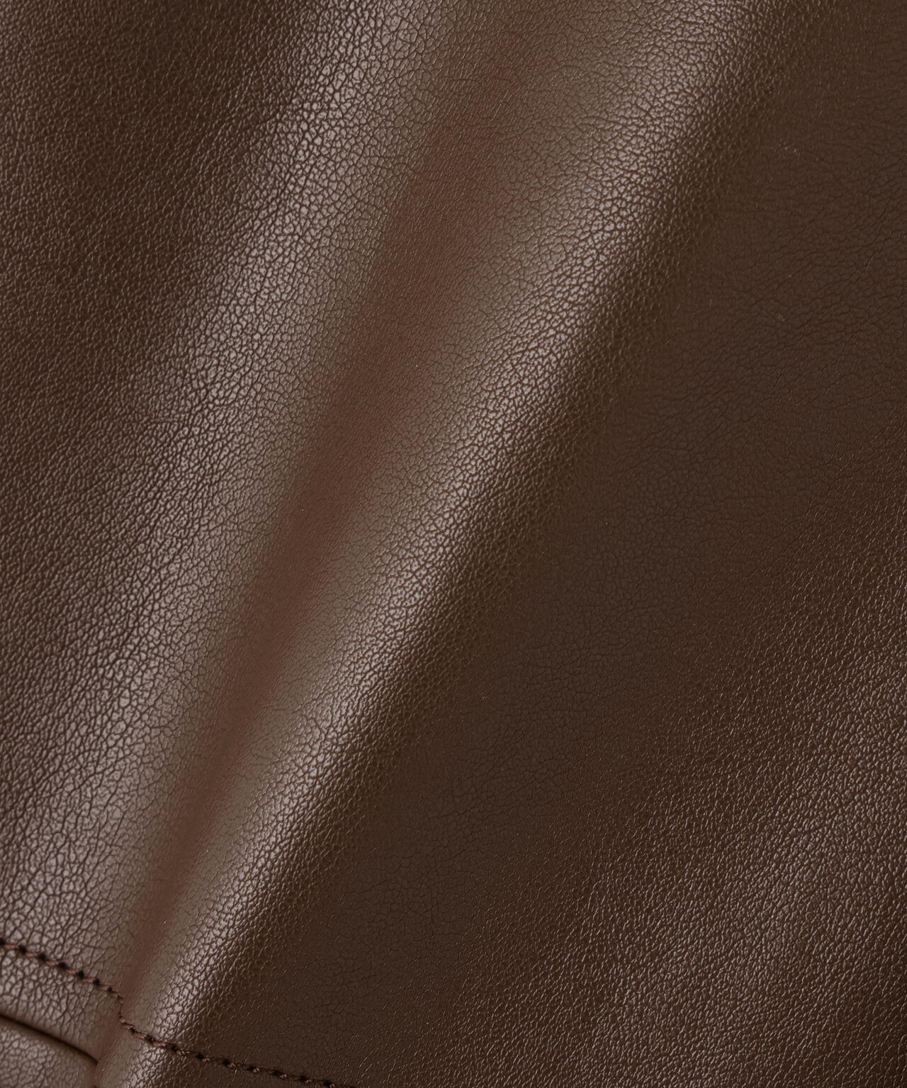 フェイクレザーステンカラーブルゾン