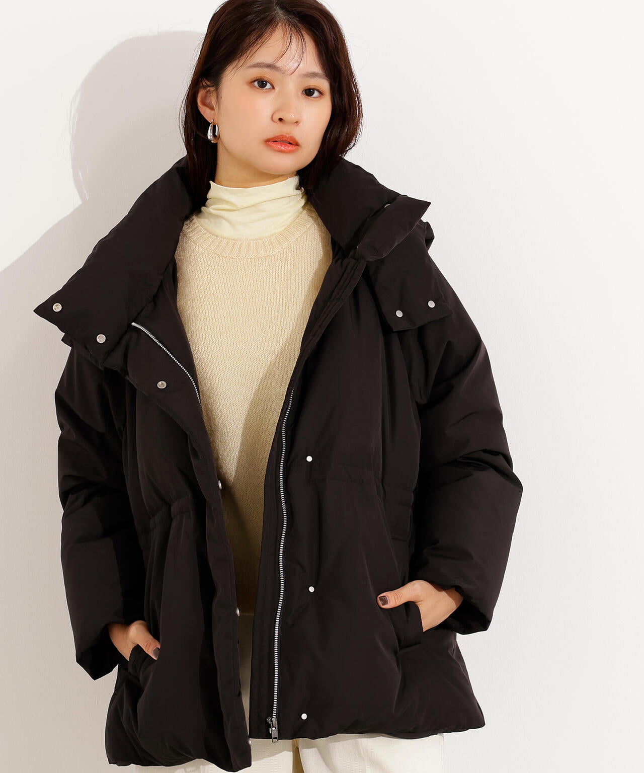 フーデットミドルダウン | N. Natural Beauty Basic*（エヌ ナチュラル