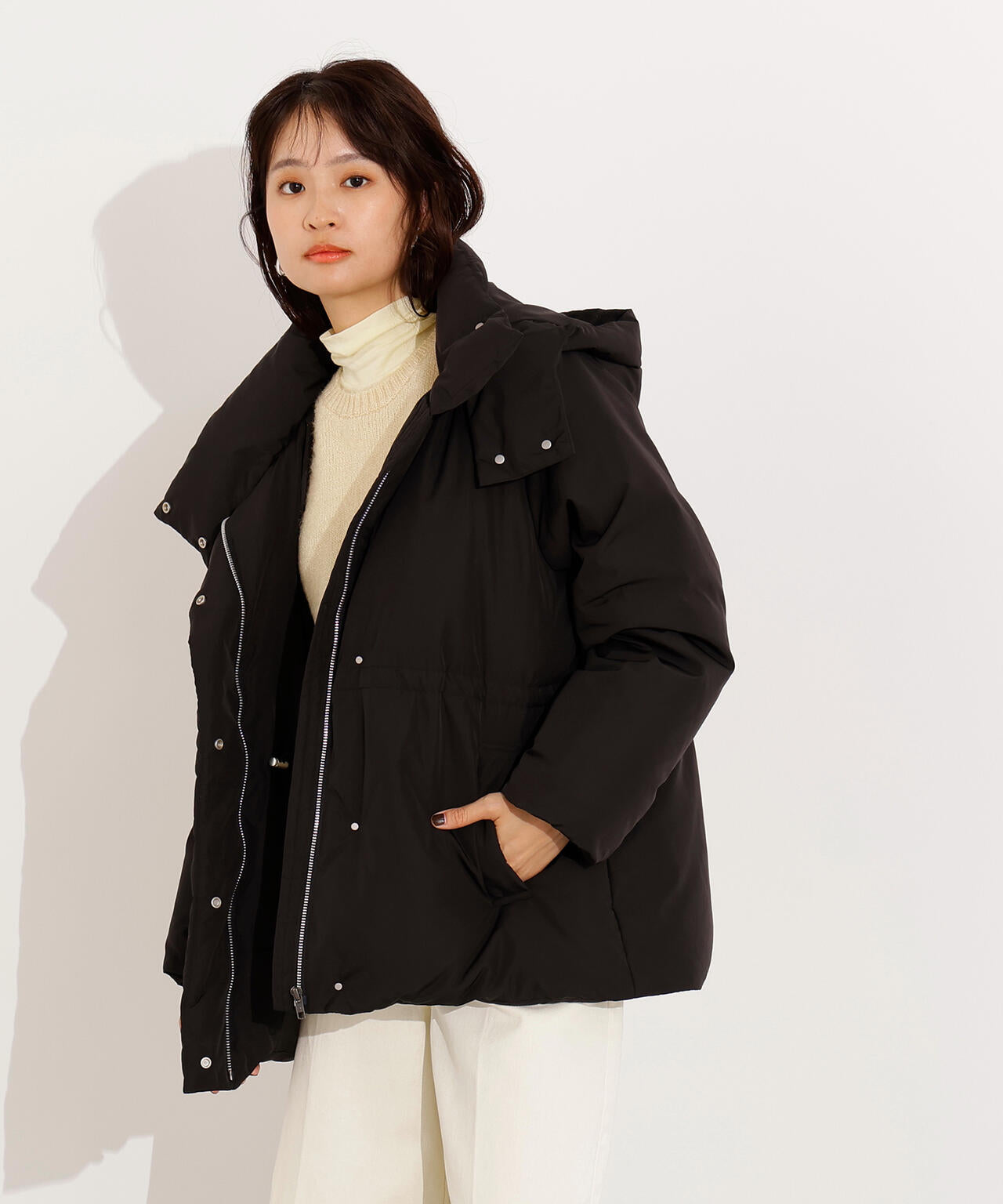 N.Natural Beauty Basic ダウンコート M 新品未使用品 フーデットミドルダウン | N. Natural Beauty Basic*（エヌ ナチュラル