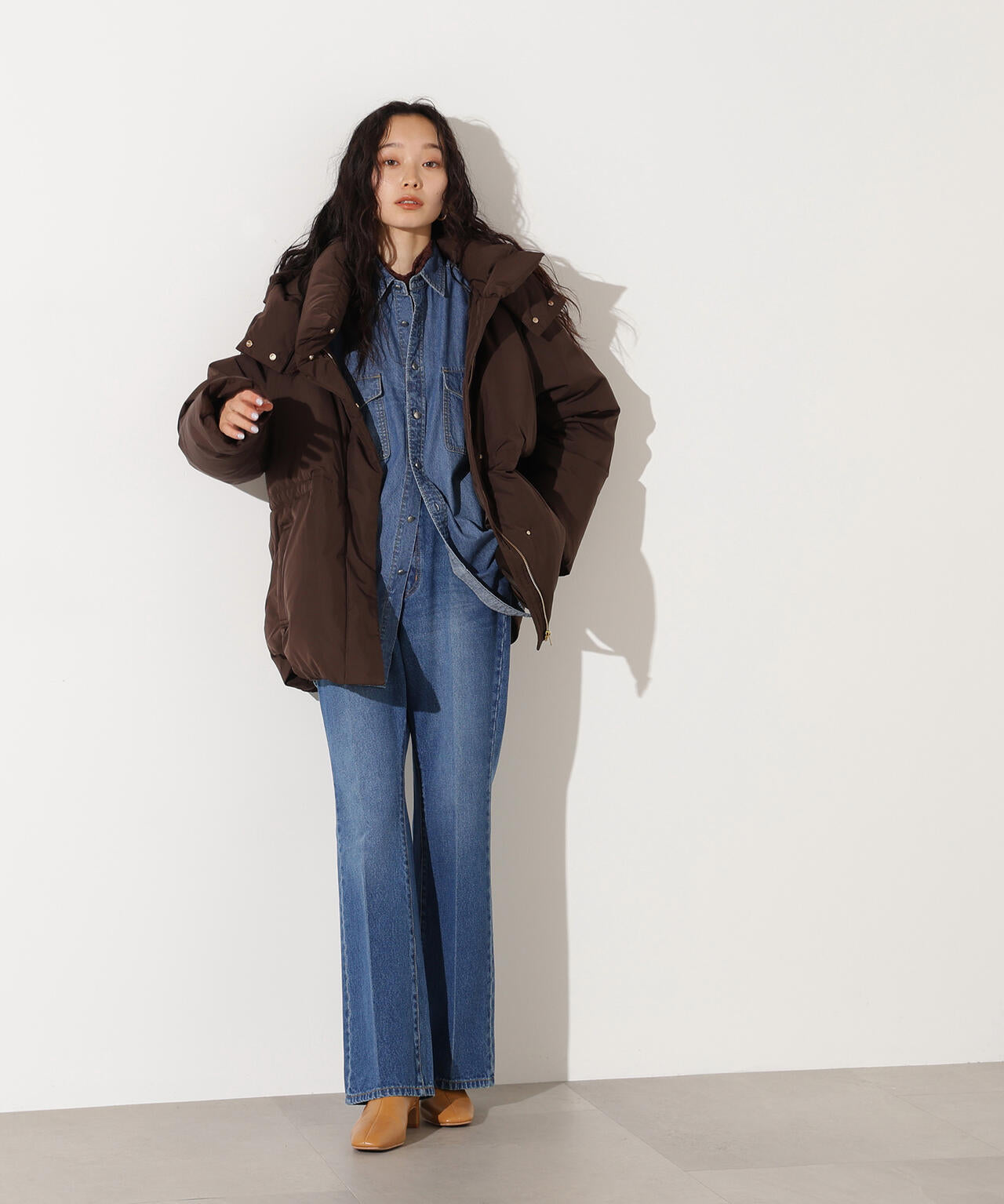 フーデットミドルダウン | N. Natural Beauty Basic*（エヌ ナチュラル