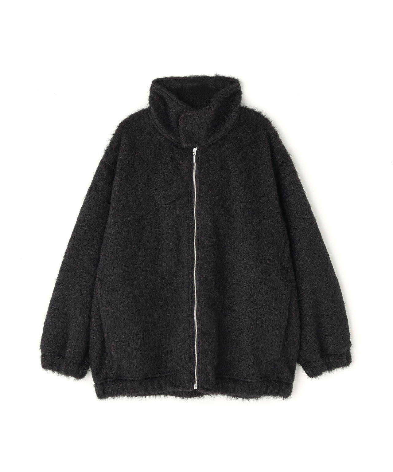 A part by モヘヤシャギーブルゾン ネイビー A part by（アパートバイ）の「モヘヤシャギーブルゾン（ブルゾン