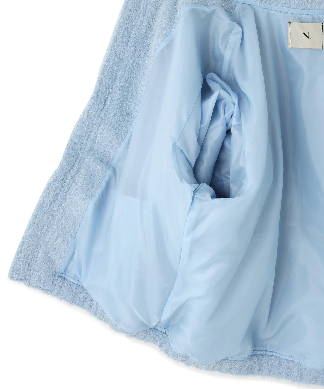 スタンドネックシャギーブルゾン