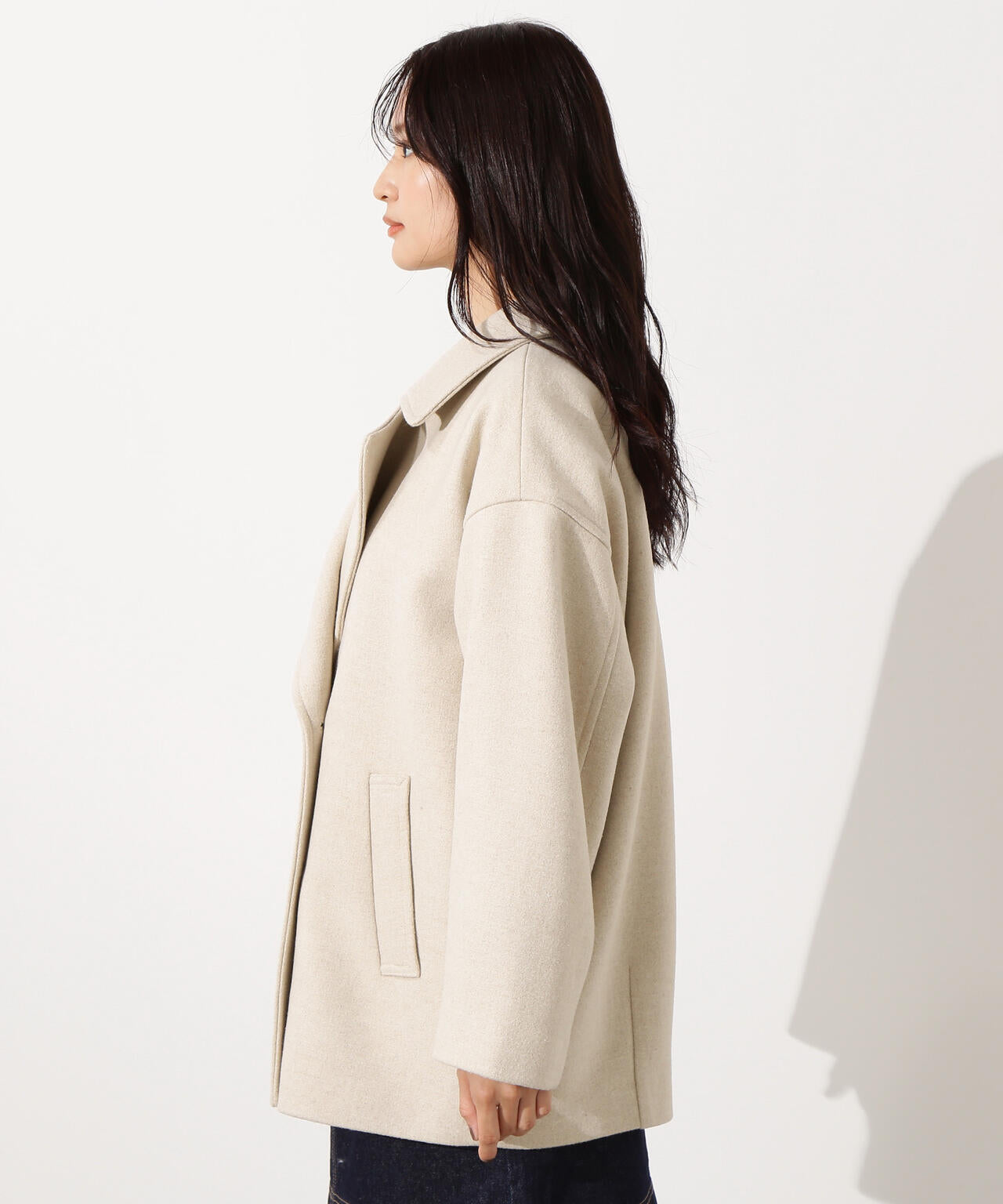 ミドルPコート《ブラウン×ゴールドボタン：LUMINE・LUCUA・official site限定》