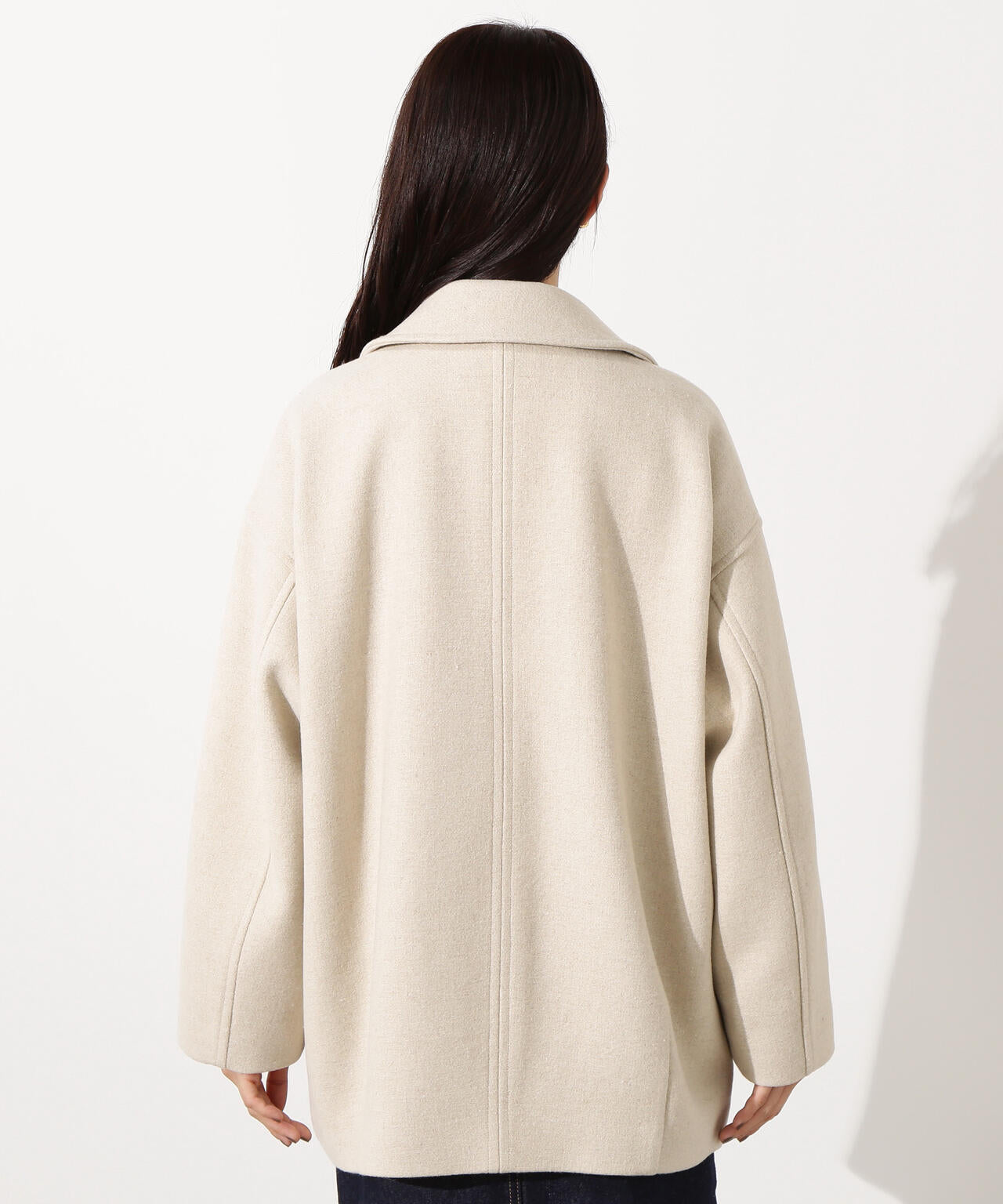 ミドルPコート《ブラウン×ゴールドボタン：LUMINE・LUCUA・official site限定》