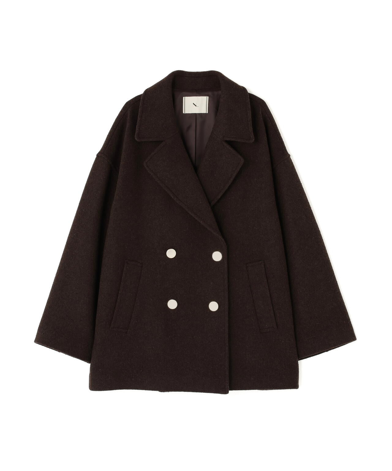 ミドルPコート《ブラウン×ゴールドボタン：LUMINE・LUCUA・official site限定》