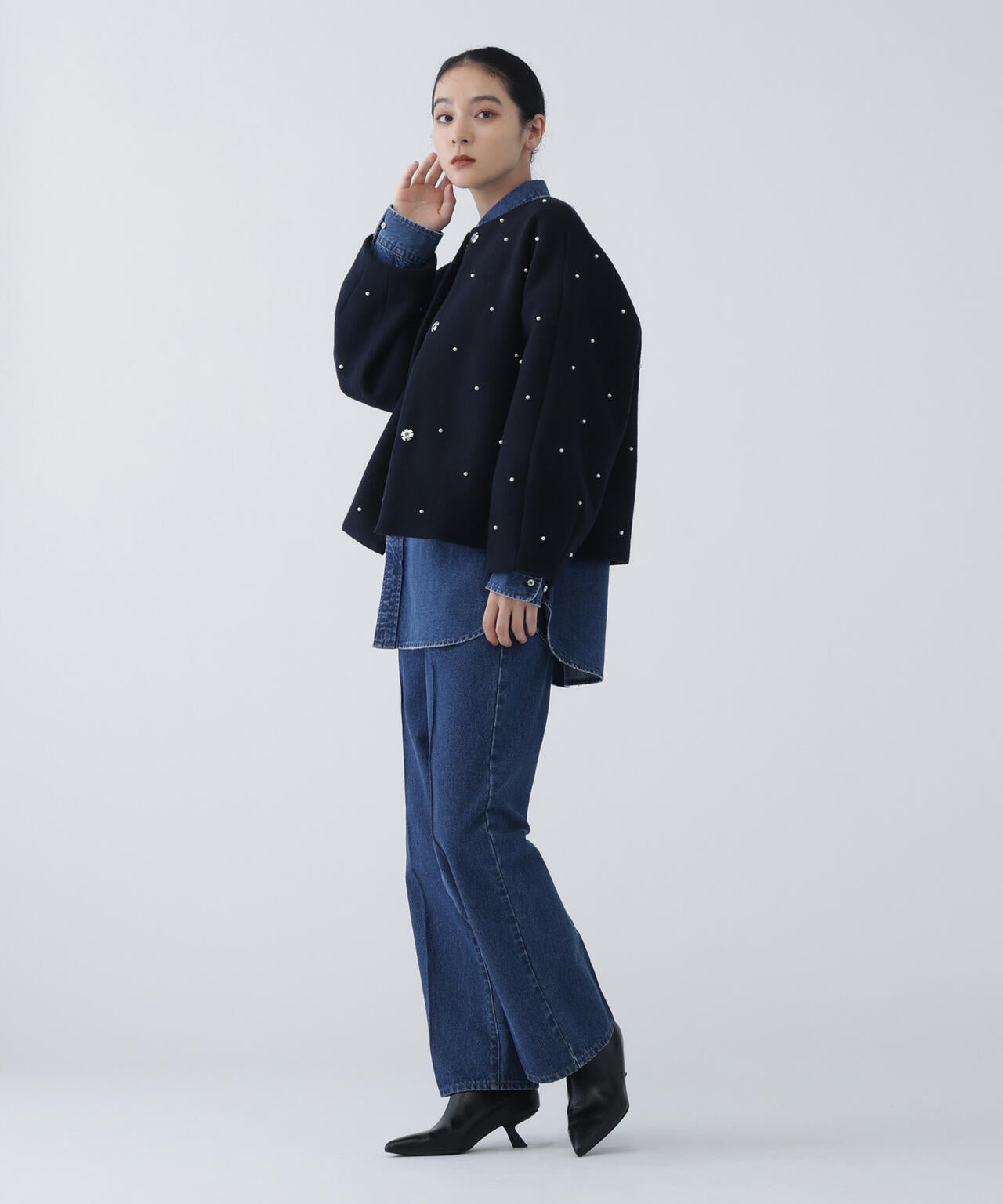 MARS ポケットパール付きショートコート 黒 MARS ポケットパール付きショートコート ブラック 新品 通販