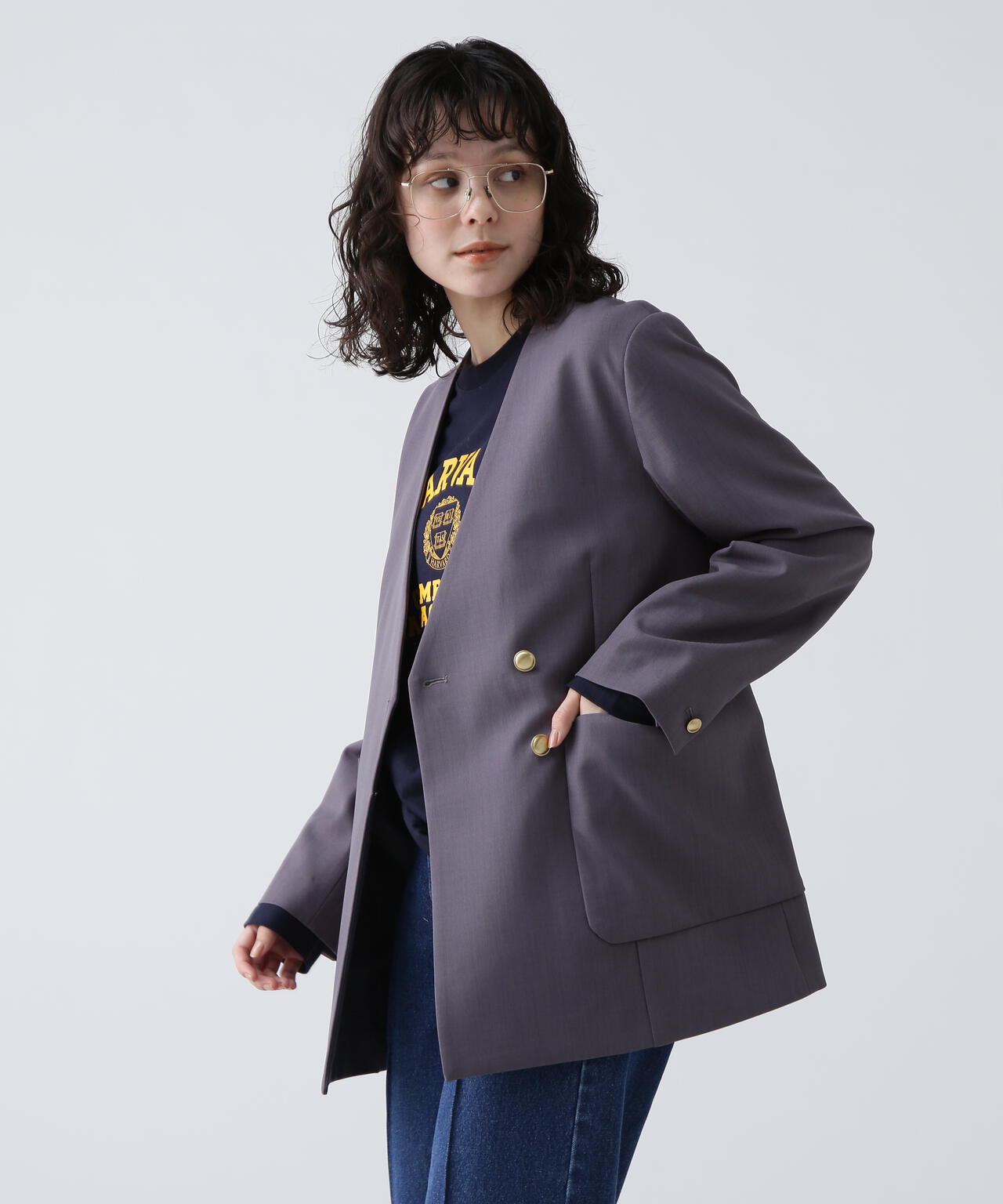 【365ユーティリティー】洗えてシワになりづらいストレッチギャバセットアップ ジャケット