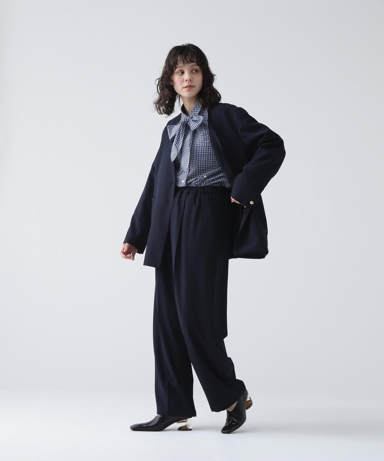 【365ユーティリティー】洗えてシワになりづらいストレッチギャバセットアップ ジャケット