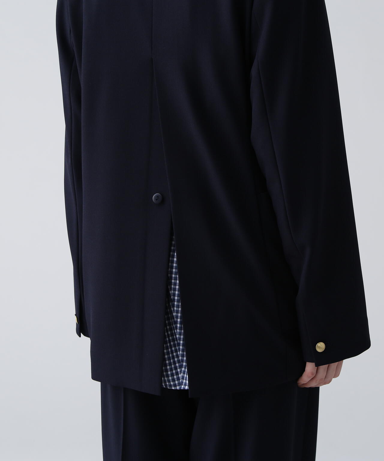 【365ユーティリティー】洗えてシワになりづらいストレッチギャバセットアップ ジャケット