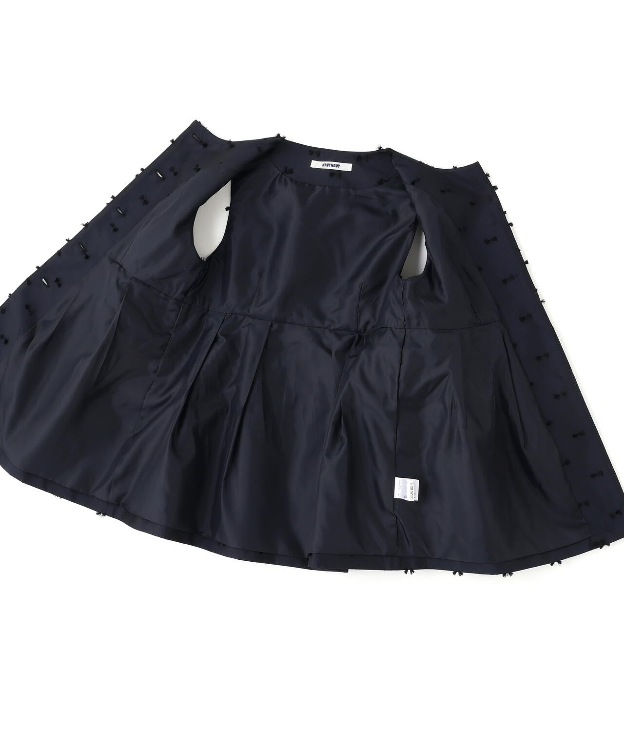 【365好きを着て気分が高まる】 リボンジャガードジレ