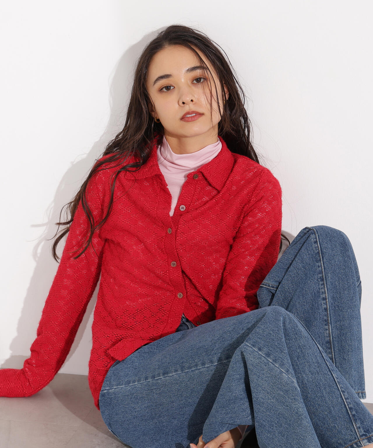 岸本セシルさん着用】起毛レースシャツ | N. Natural Beauty