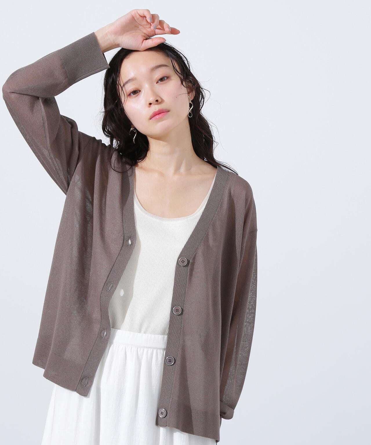 シアートリムタンクトップ | N. Natural Beauty Basic*（エヌ